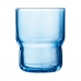 Čaše Arcoroc Log Bruhs Plava Staklo 6 Dijelovi 160 ml
