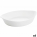 Pasniegšanas Plate Luminarc Smart Cuisine Ovāls Balts Stikls 28 x 17 cm (6 gb.)