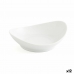 Plateau apéritif Quid Gastro Fun Blanc Céramique 14 x 11 cm (12 Unités)