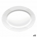 Serveringsfat Bormioli Rocco Ebro Oval Hvit Glass (36 cm) (12 enheter)