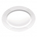 Serveringsfat Bormioli Rocco Ebro Oval Hvit Glass (36 cm) (12 enheter)