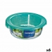 Kerek ebéddoboz fedéllel Luminarc Keep'n Lagon 13,5 x 6 cm Türkizkék 680 ml Üveg (6 egység)