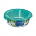 Porta Pranzo Rotondo con Coperchio Luminarc Keep'n Lagon 13,5 x 6 cm Turchese 680 ml Vetro (6 Unità)