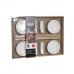 Set za sushi DKD Home Decor Bambus Gres Keramika Bijela Prirodno Orijentalno 27,3 x 20,3 x 2,5 cm (12 kom.)