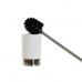 Brosse de salle de wc DKD Home Decor 9,5 x 9,5 x 41,3 cm Argenté Blanc polystyrène