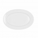 Serving Platter Bidasoa Glacial Ceramic White (32 x 22 cm) (Pack 3x)