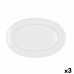 Teglia da Cucina Bidasoa Glacial Ceramica Bianco (32 x 22 cm) (Pack 3x)