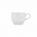 Cup Bidasoa Glacial Coffee Ceramic White 180 ml (6 Units)