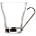 Set med kaffekoppar Quid Supreme Transparent Glas Stål 250 ml 3 Delar