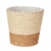 Planter Natural Brown Rope 14 x 14 x 14 cm Plastic 14 x 12,5 x 14 cm