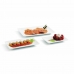 Snacksbrett Quid Gastro Fun Hvit Keramikk 20 x 13 x 2 cm (6 enheter)