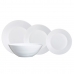 Dinnerware Set Luminarc Harena White Glass 19 Pieces