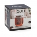 Set med kaffekoppar Quid Serenia Transparent Glas Rostfritt stål 350 ml 3 Delar