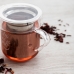Set de Căni de Cafea Quid Serenia Transparent Sticlă Oțel inoxidabil 350 ml 3 Piese