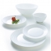 Set di Stoviglie Luminarc Harena Bianco Vetro 19 Pezzi