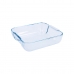 Plat à Gratin Pyrex Classic Carré Transparent verre 25 x 22 x 6 cm (6 Unités)