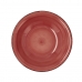 Piatto Fondo Quid Vita Ceramica Rosso (ø 21,5 cm) (12 Unità)