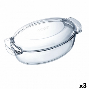 Fuente horno oval cristal 35 x 26 cm - Tienda online