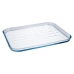 Kvadratni kalup Pyrex Classic Vidrio Prozorno Steklo 33 x 27 x 2 cm Raven (6 kosov)