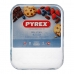 Formă dreptunghiulară Pyrex Classic Vidrio Transparent Sticlă 33 x 27 x 2 cm Plat (6 Unități)