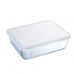 Lancheira Retangular com Tampa Pyrex Cook & Freeze 22,5 x 17,5 x 6,5 cm 1,5 L Transparente Silicone Vidro (6 Unidades)