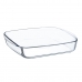 Servingsfat Ô Cuisine Fyrkantig 25 x 22 x 5 cm Transparent Glas (6 antal)