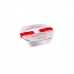 Porta pranzo Ermetico Pyrex Cook & Heat 15 x 12 x 4 cm 350 ml Trasparente Vetro (6 Unità)