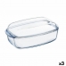 Platou pentru Servire Pyrex Classic Cu Capac 4,5 L 38 x 22 x 11 cm Transparent Sticlă (3 Unități)