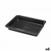 Molde para o Forno Pyrex Magic Quadrado Retangular Preto Metal 24 x 24 cm (6 Unidades)