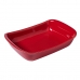 Naczynie do Piekarnika Pyrex Supreme Czerwony Ceramika Prostokątny 30,2 x 20 x 7,4 cm (6 Sztuk)