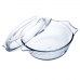 Ugnsform Ô Cuisine Ocuisine Vidrio Transparent Glas 27 x 24 x 11 cm Med lock (3 antal)