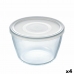 Ronde Lunchtrommel met Deksel Pyrex Cook & Freeze 1,6 L 17 x 17 x 12 cm Transparant Siliconen Glas (4 Stuks)