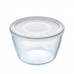 Rund Lunsjboks med Lokk Pyrex Cook & Freeze 1,6 L 17 x 17 x 12 cm Gjennomsiktig Silikon Glass (4 enheter)