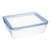 hermeetiline lõunasöögi karp Pyrex Pure Glass Läbipaistev Klaas (800 ml) (6 Ühikut)