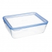 Херметическа Кутия за Обяд Pyrex Pure Glass Прозрачен Cтъкло (2,6 L) (4 броя)