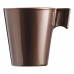 Tazza Mug Luminarc Flashy Marrone 80 ml Vetro (24 Unità)