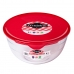 Fiambrera Redonda con Tapa Ô Cuisine Prep&store Ocu Rojo 1 L 17 x 17 x 9 cm Vidrio (3 Unidades)