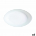 Platou pentru Servire Luminarc Smart Cuisine Oval Alb Sticlă 21 x 13 cm (6 Unități)