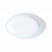 Platou pentru Servire Luminarc Smart Cuisine Oval Alb Sticlă 21 x 13 cm (6 Unități)