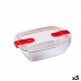 Cutie pentru prânz ermetică Pyrex Cook&heat 1,1 L 24 x 15,5 x 7 cm Transparent Sticlă (5 Unități)