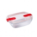 Cutie pentru prânz ermetică Pyrex Cook&heat 1,1 L 24 x 15,5 x 7 cm Transparent Sticlă (5 Unități)