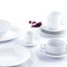 Flat Plate Quid Basic White Ceramic 23 cm (12 Units)