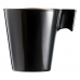 Mugg Luminarc Flashy Svart 80 ml Dvobarvna Glas (24 antal)