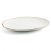 Serving Platter Ariane Terra Oval Ceramic Beige (Ø 26 cm) (12 Units)