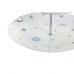 Misa na ovocie DKD Home Decor 27 x 27 x 34 cm Porcelán Modrá Kov Biela