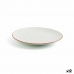 Flat plate Ariane Terra Ceramic Beige (Ø 18 cm) (12 Units)