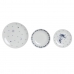 Pusdienas Aprīkojuma Komplekts DKD Home Decor Zils Balts Porcelāns 18 Daudzums 27 x 27 x 3 cm