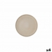 Flat plate Ariane Porous Ceramic Beige Ø 21 cm (4 Units)