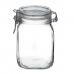 Mat bevaring Container Bormioli Rocco fido Gjennomsiktig Glass (1 L) (6 enheter)