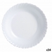 Prato de Jantar Luminarc Feston Branco Vidro 25 cm (24 Unidades)